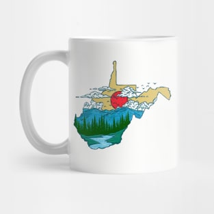 West Virginia Pride Outdoors Nature & Mountains Hiking Mug